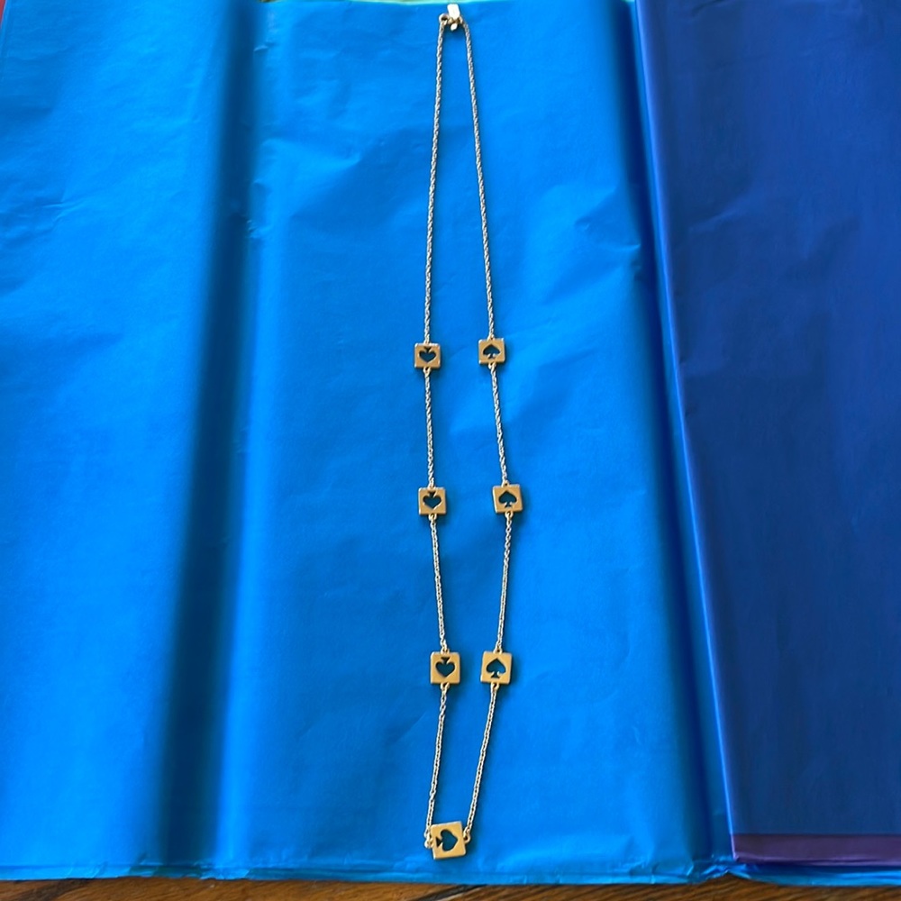 Kate Spade Signature Block Spade Necklace